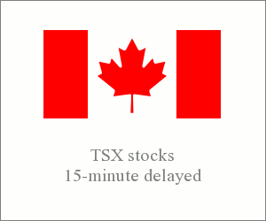 TSX Stocks 15-minute delayed